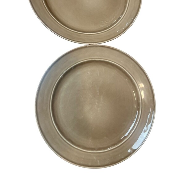 2 POTTERY BARN CAMBRIA MUSHROOM DINNER PLATES PORTUGAL 11 1/2” MINT - Picture 7 of 7